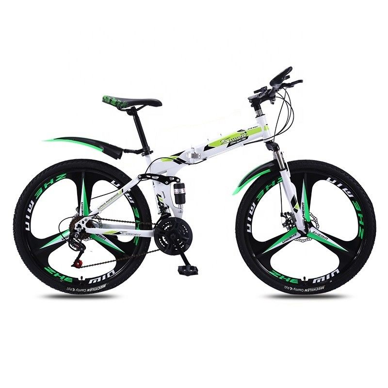 Customized 20 24 26 Zoll Vollfederung Klapprad mit angeschlossenem Getriebehandgriff und Carbon Stahlrahmen
