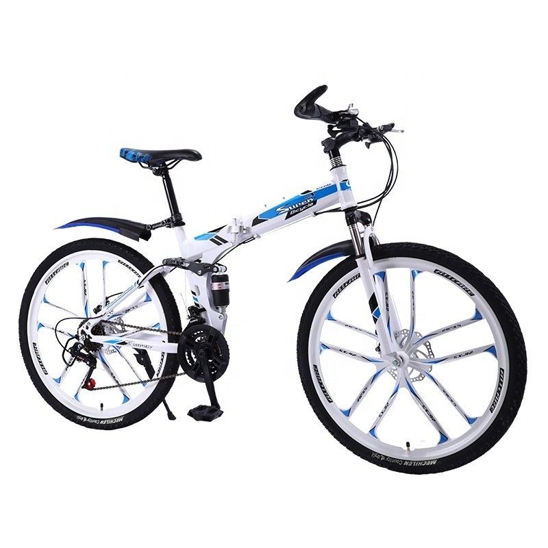 Customized OEM Full Suspension Mountain Bike met 26&quot; wielgrootte en opvouwbaar koolstofstaal frame
