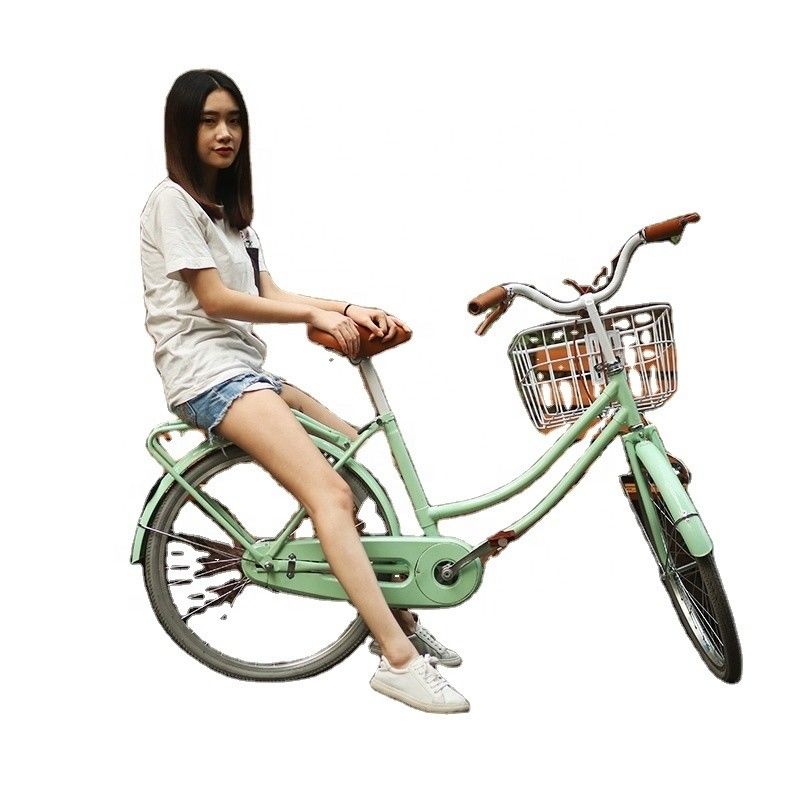 20 24 inch dames fiets aanpasbare fiets voor vrouw met mand oude stijl