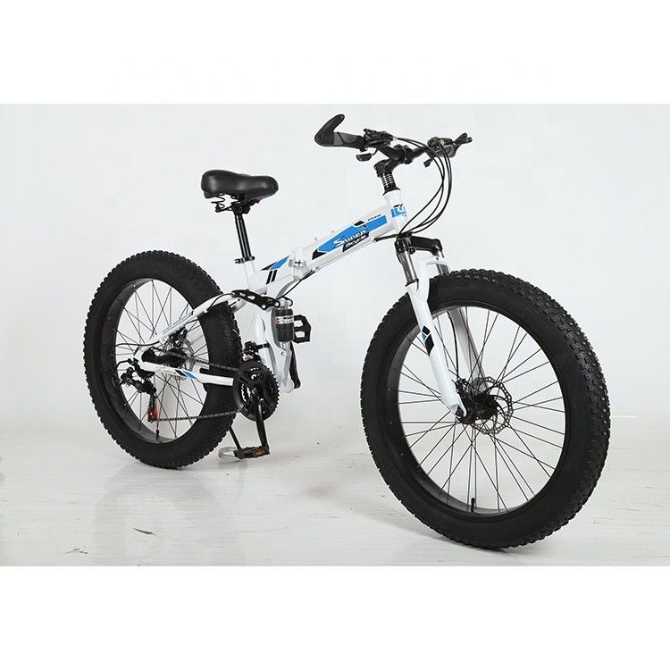 Anpassbar 26 Zoll Fettreifen Klappschnee Mountainbike mit Aluminiumlegierung Schalthebeln und Kohlenstoffstahl Gabel