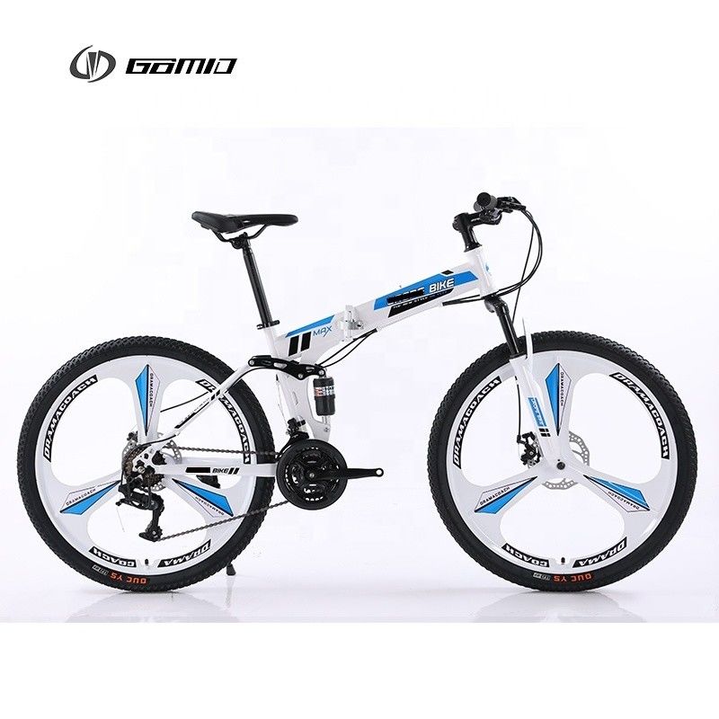 GOMID Customized OEM Carbon Steel Frame Full Suspension Klappfahrrad mit 21 Schnellgetrieben und 20 kg Bruttogewicht