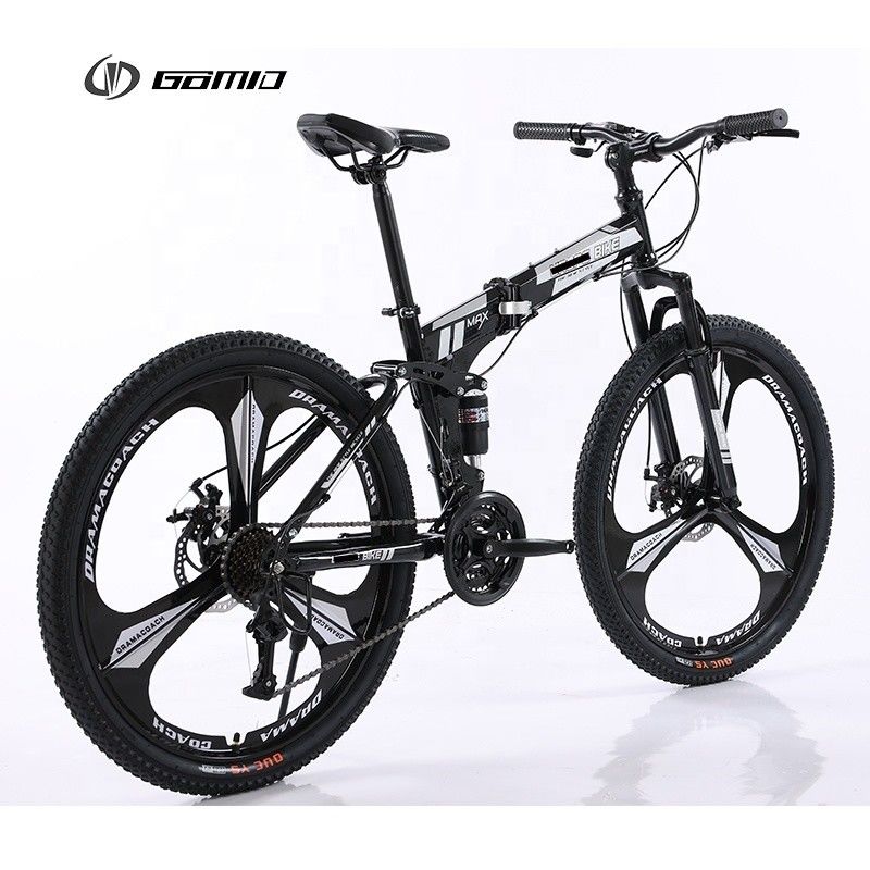 GOMID Klappfahrrad Vollfederung Klappfahrrad 27.5 29 Custom-Fahrrad mit L-TWOO A2 SF 3*7 Schalthebel