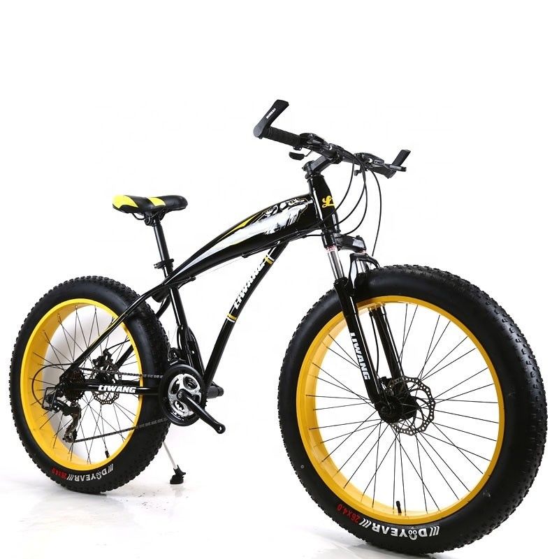 Erwachsenen angepasst Mountain Cruiser Fahrrad Fettreifen Mountainbikes mit 4,0 Zoll Reifenbreite und Kohlenstoffstahl Gabel Material