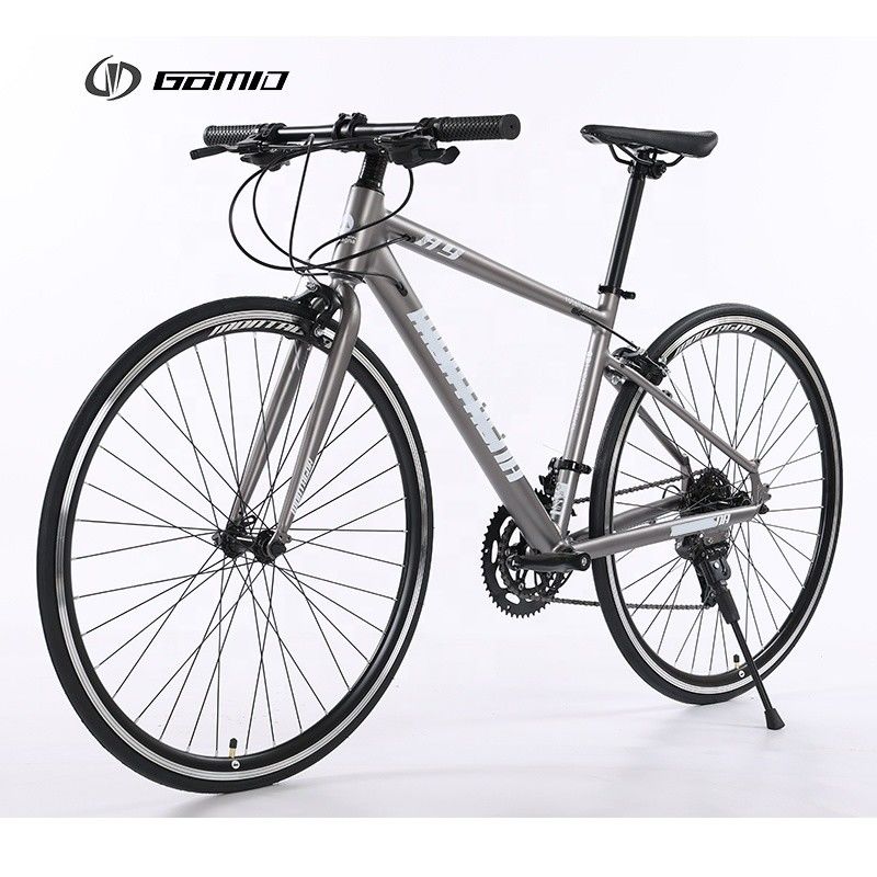 GOMID Custom Bike Hybrid Road Bike Alloy Racing 700c Roadbike Simulierte Kohlenstofffaser Getriebe Zyklus