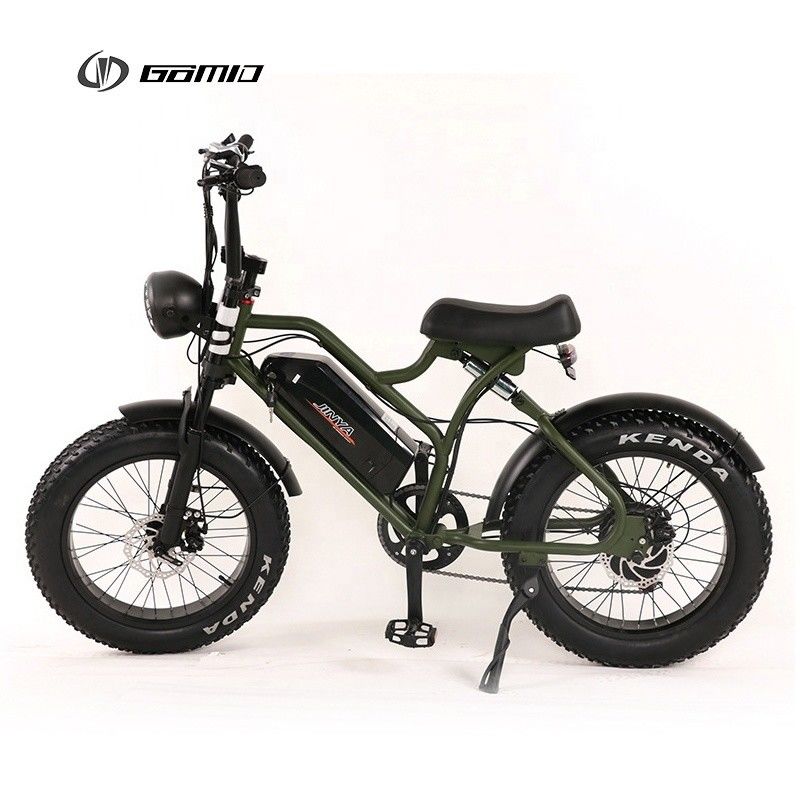GOMID Elektrofahrrad mit Infix-LCD-Display Hochleistung 4,0 Zoll Fettreifen 48V 500W Retro E-Bike