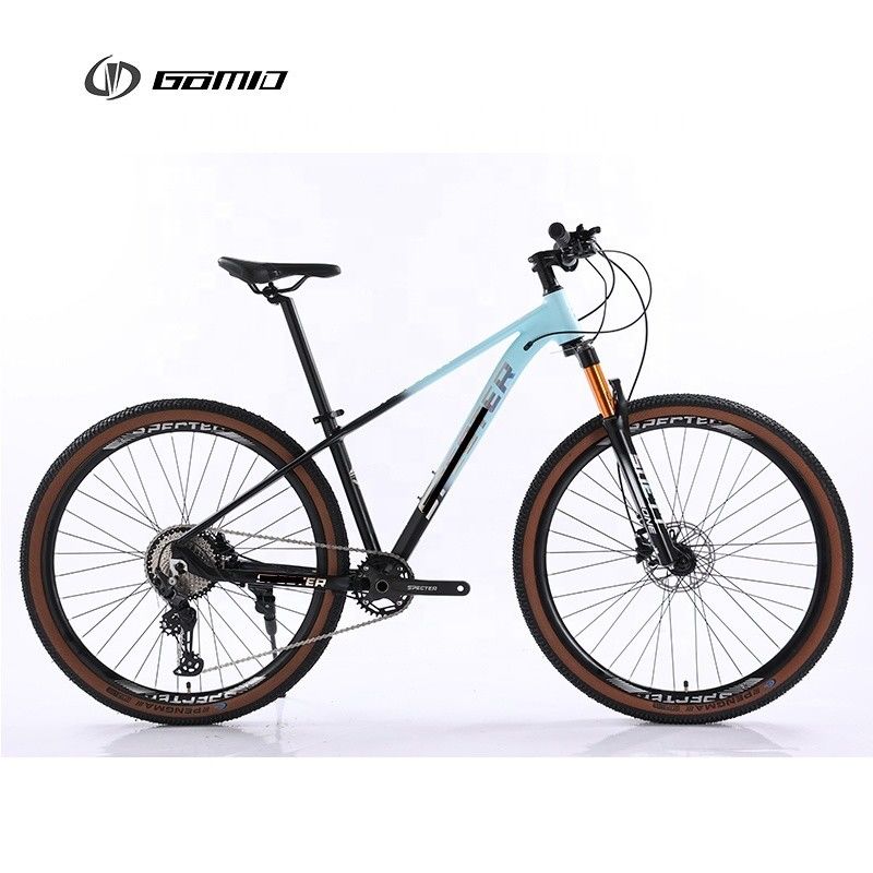 Shimano-Groupset Mountainbike mit Aluminiumrahmen und 27,5&quot; braunen Rändern